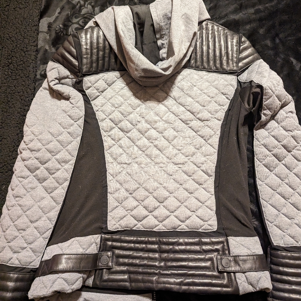 Blanc Noir Grey Puffer Jacket